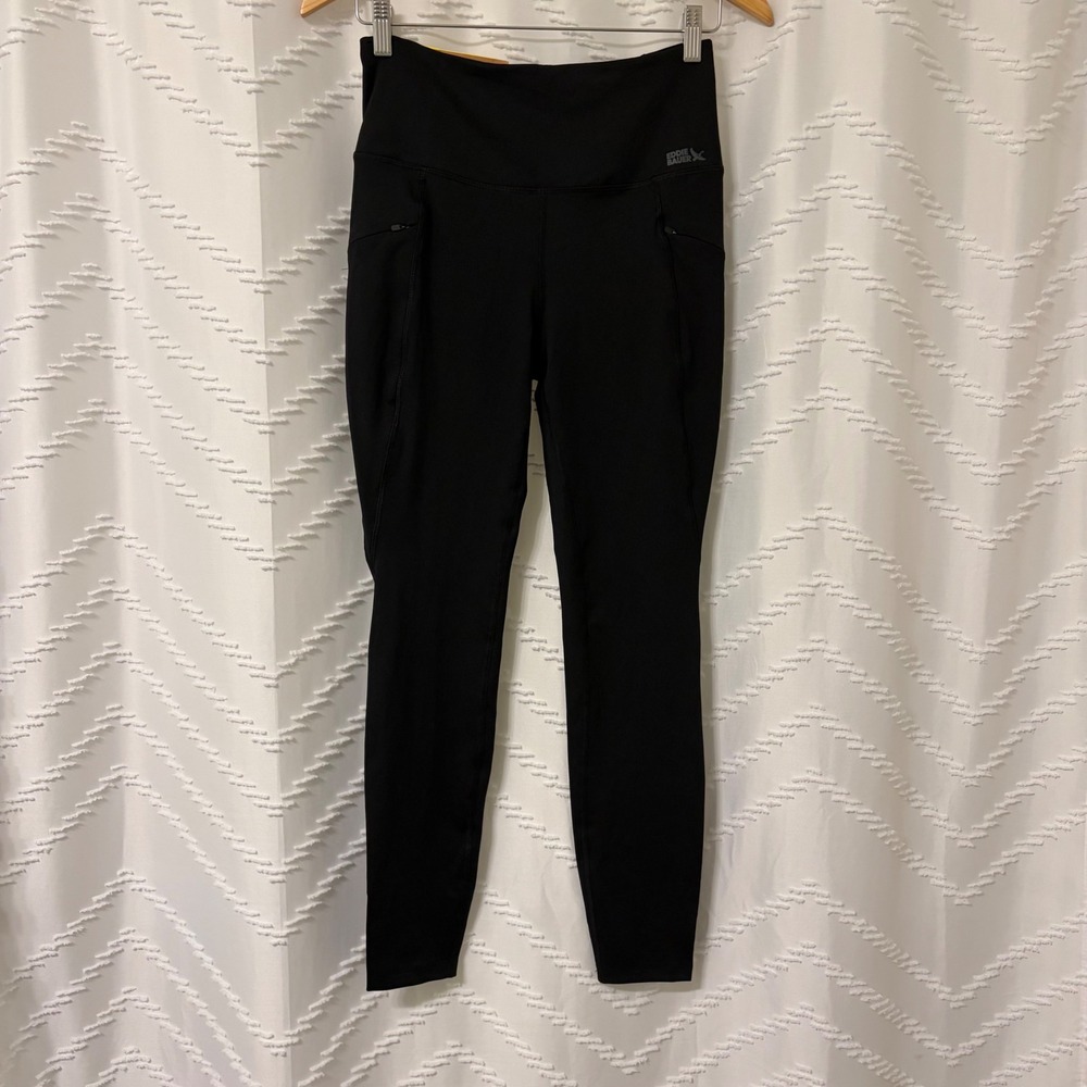 Eddie Bauer Trail Tight Women Small Black High Rise Zipper Pocket Leggings NEW
